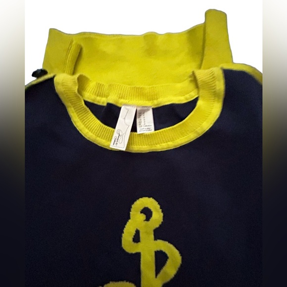 ⚓️ BEAUTIFUL NAUTICAL SWEATER!! COOL COLORS! LIGHTWEIGHT! 3/4 SLEEVE ⚓️ - Picture 6 of 16